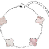 Pink Clover Bracelet