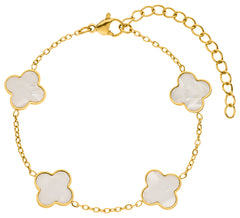 Bracelet Trèfle Blanc