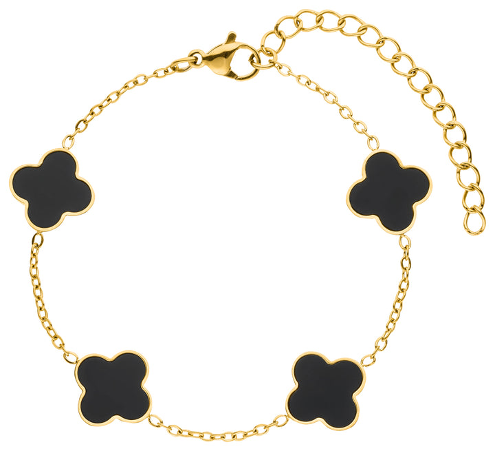 Black Clover Bracelet | 18K gold plated