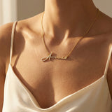 Pavé Initial Name Necklace