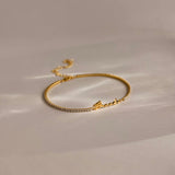 Bracelet de tennis avec nom