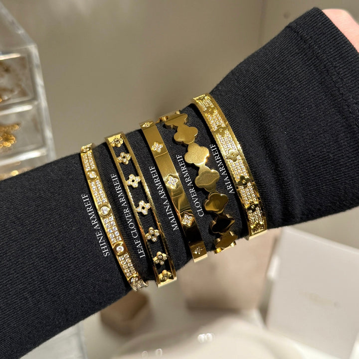Shine Armreif | 18K vergoldet