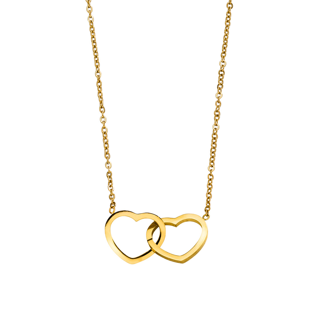 Wasserfeste Halskette in Gold, die Liebe symbolisiert, perfekt als Geschenk.