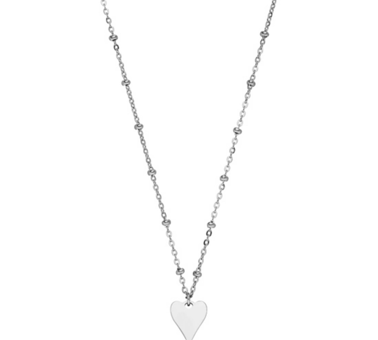 Entdecke unsere zierliche und wasserfeste Sweet Heart Halskette mit Herz-Anhänger in Silber.
