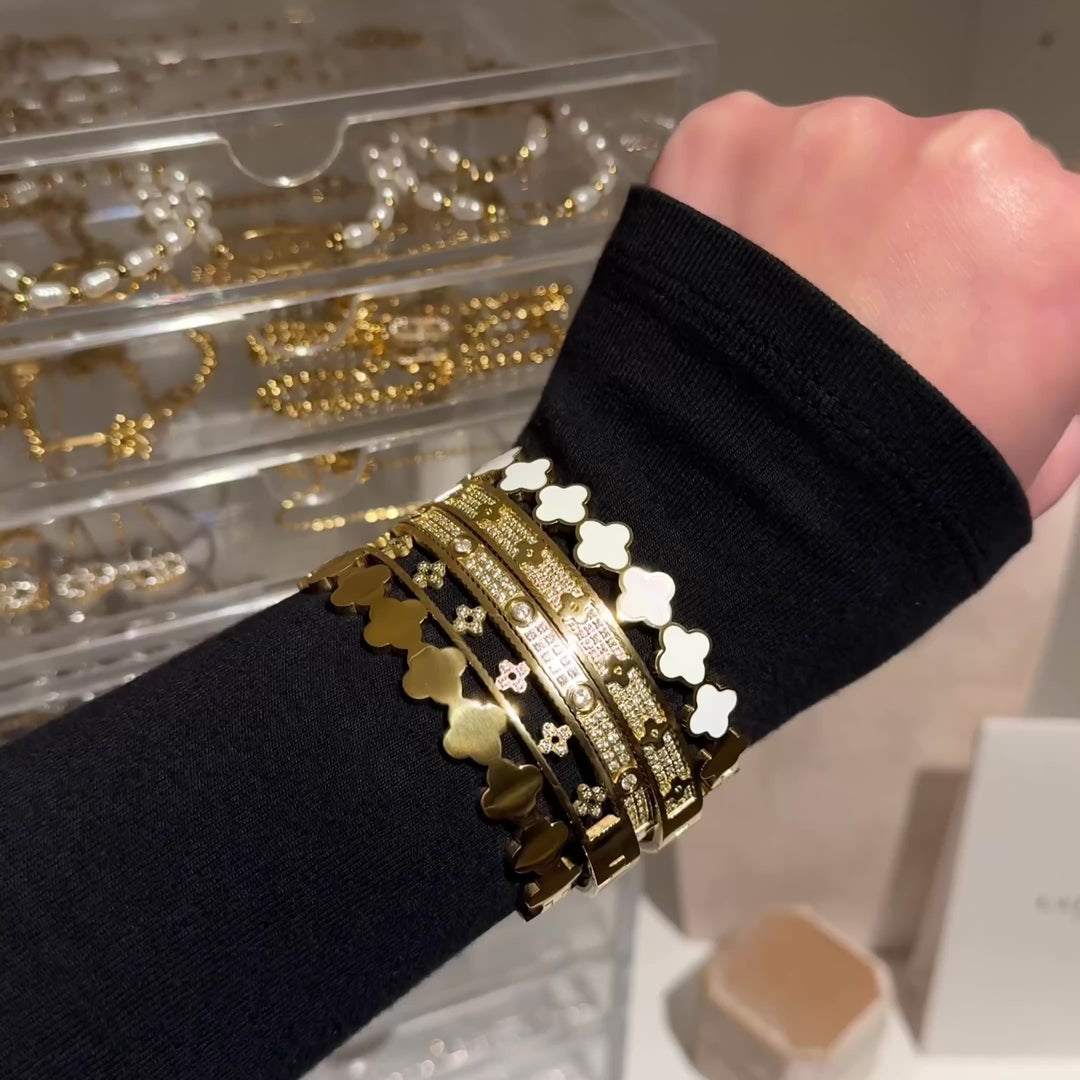 Shine Armreif | 18K vergoldet
